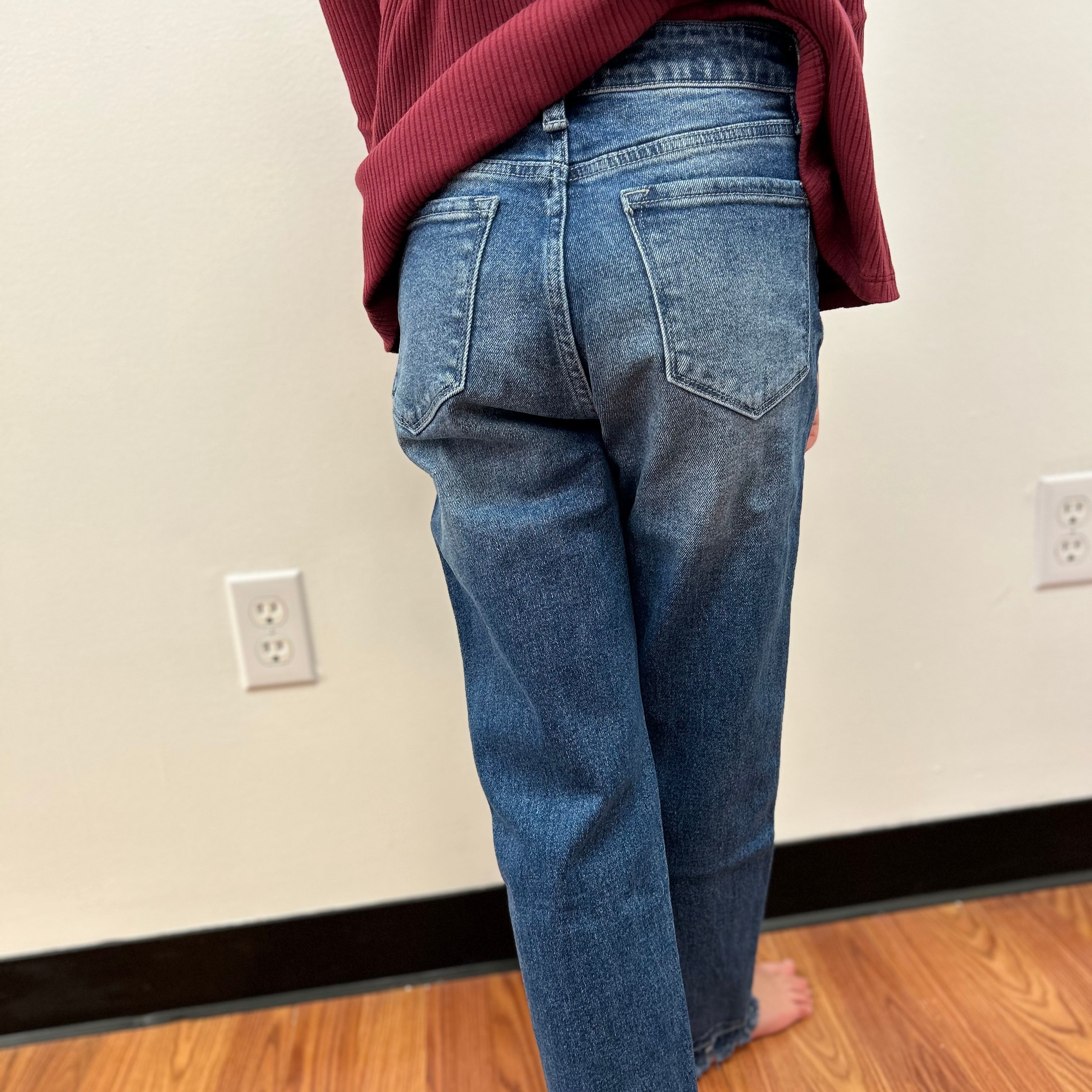 KanCan Girls Released Hem Relaxed Jeans