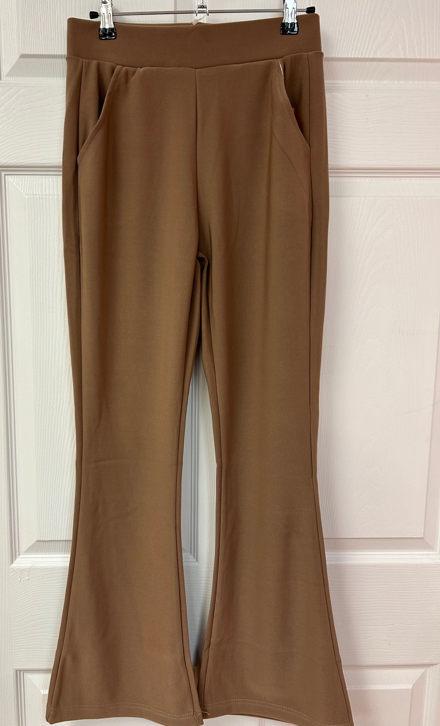 Scuba Flare Pant - High Waisted with Pockets