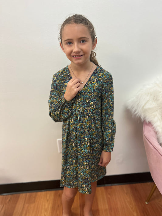 MM-Girls Purple Empire Waist Dress (Just Kidding Around)