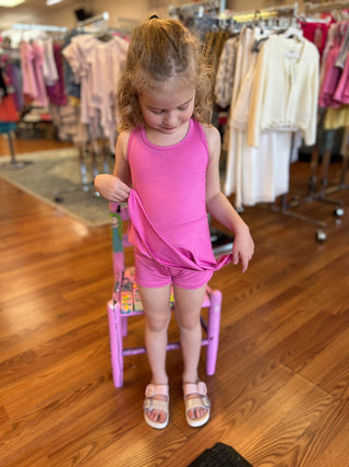 Girls Racerback Tank Dress - All About Me Boutique