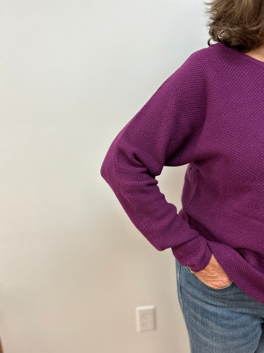 Seedstitch Crew Neck Sweater