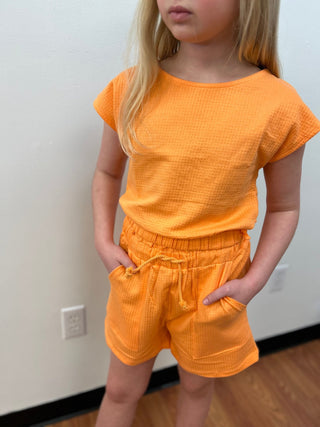 Girls Creamsicle Shorts by Mayoral - All About Me Boutique
