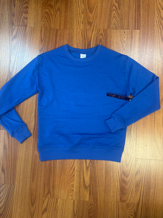 Suzette Girls Blueberry Blue Oversized Sweatshirt