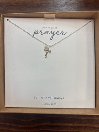 Beveled Dainty Cross Necklace by Demdaco - All About Me Boutique