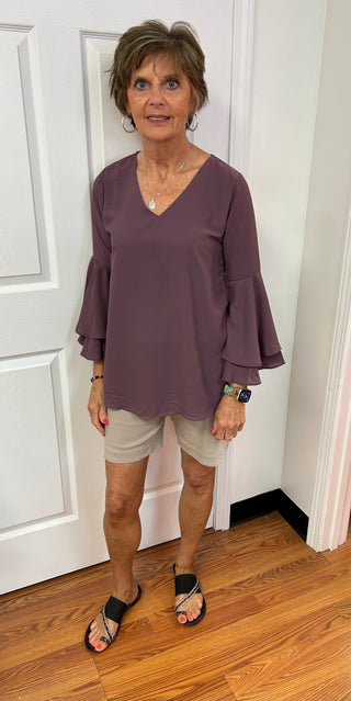 Plum Pretty Blouse - All About Me Boutique