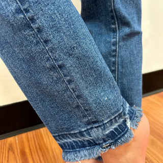 KanCan Girls Released Hem Relaxed Jeans - All About Me Boutique