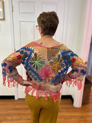 Rejane Fringed Crochet Top - All About Me Boutique