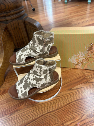 Libra Cow Sandal - Very G - All About Me Boutique