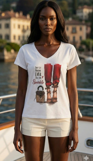 Sparkle Statement Tee - All About Me Boutique