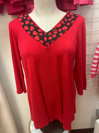 Hearts Afire Blouse - All About Me Boutique