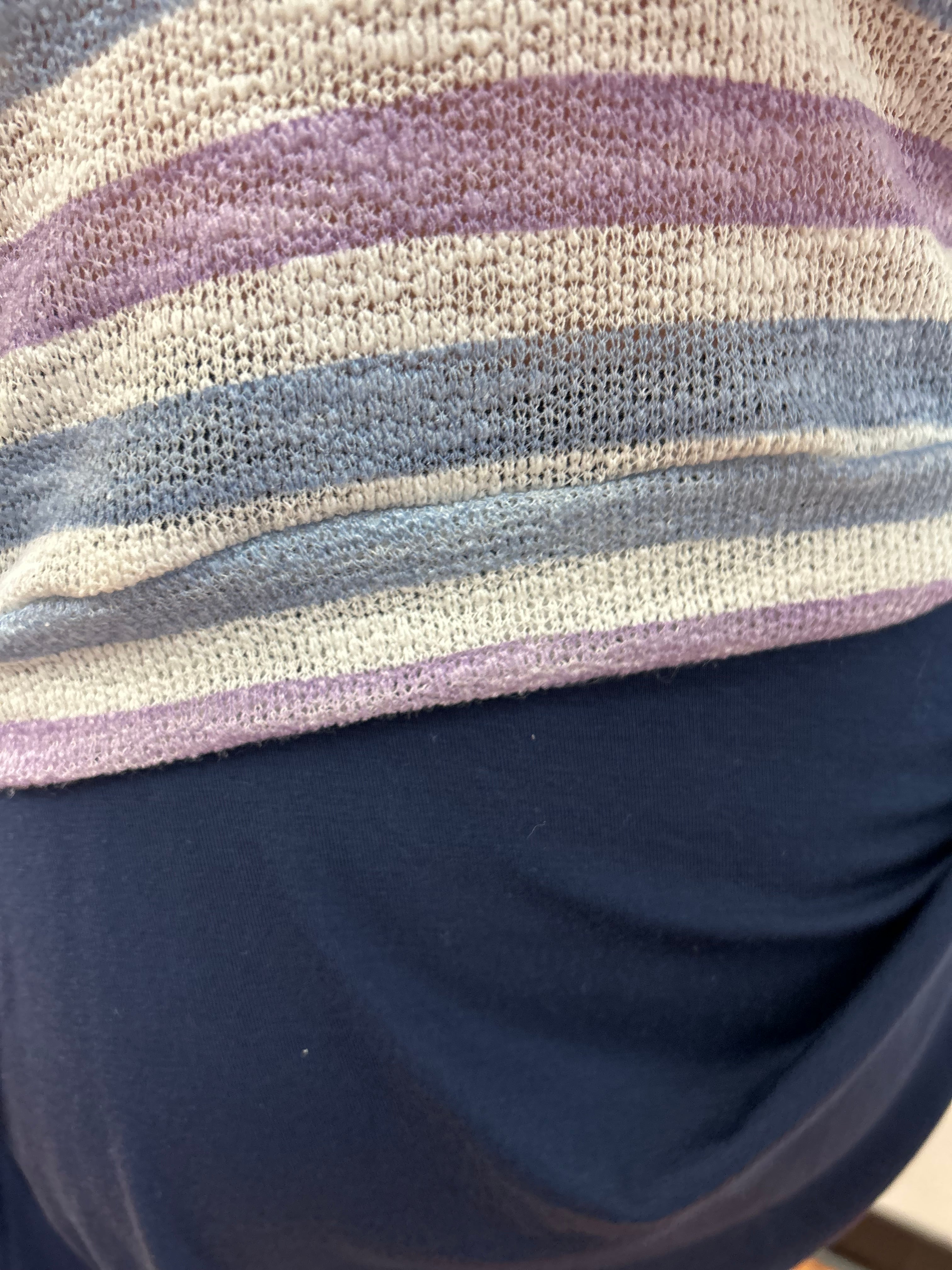 AC407 Girls Lilac and Denim Blue Sweater