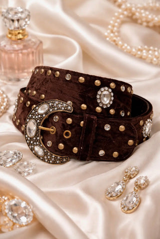 Rhinestone Detail Belt - All About Me Boutique