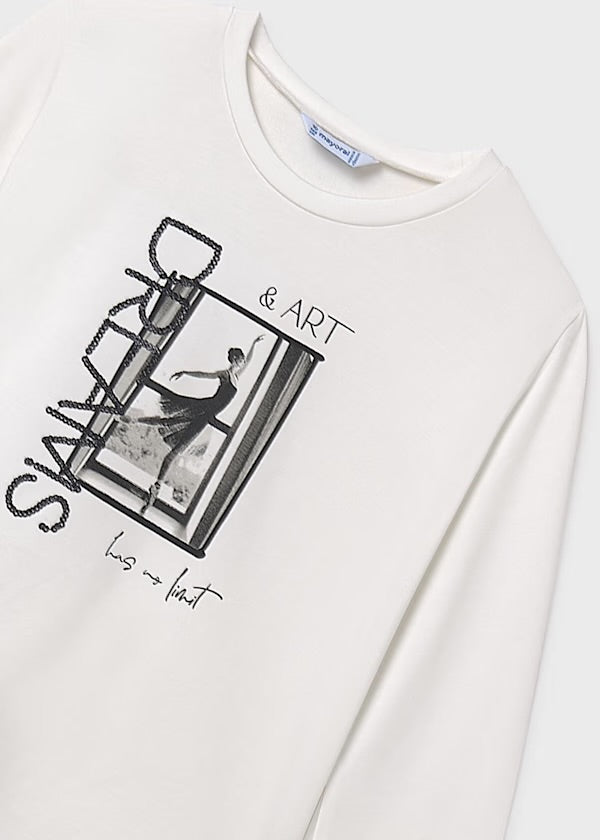 Mayoral Girls Ballerina T-shirt