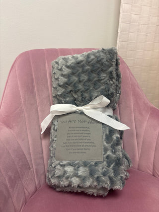 DI Gray Chevron Cutwork Faux Fur Patch Throw - All About Me Boutique