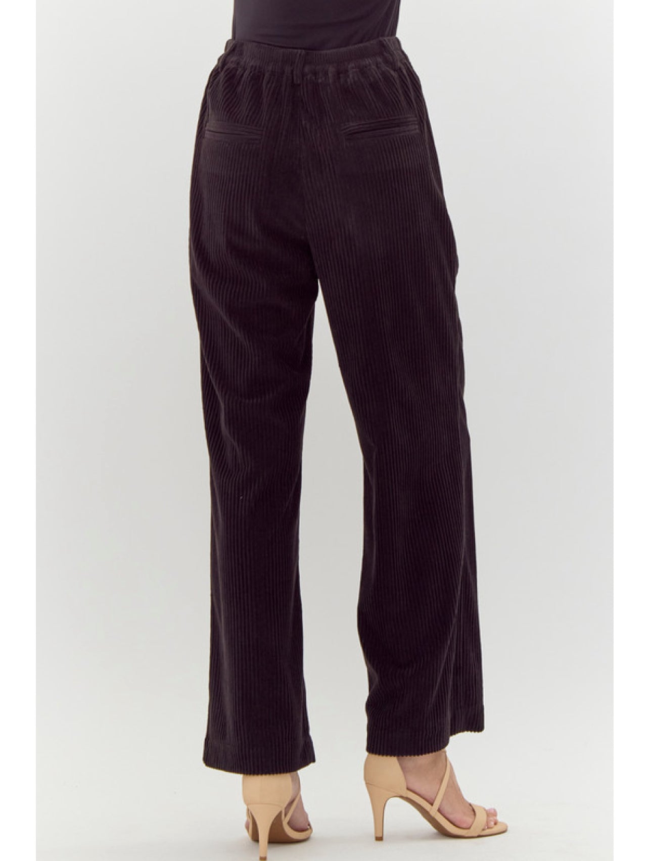 Jodifl Corduroy Pants - Comfort Fit Belted Wide Leg