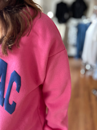 Lulu Mac Girls Pink/Purple Puff Sweatshirt