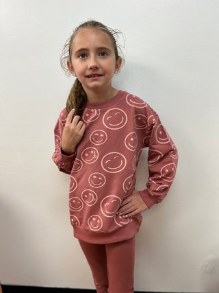 Minymo Girls Long Sleeve Smiley Sweatshirt - All About Me Boutique