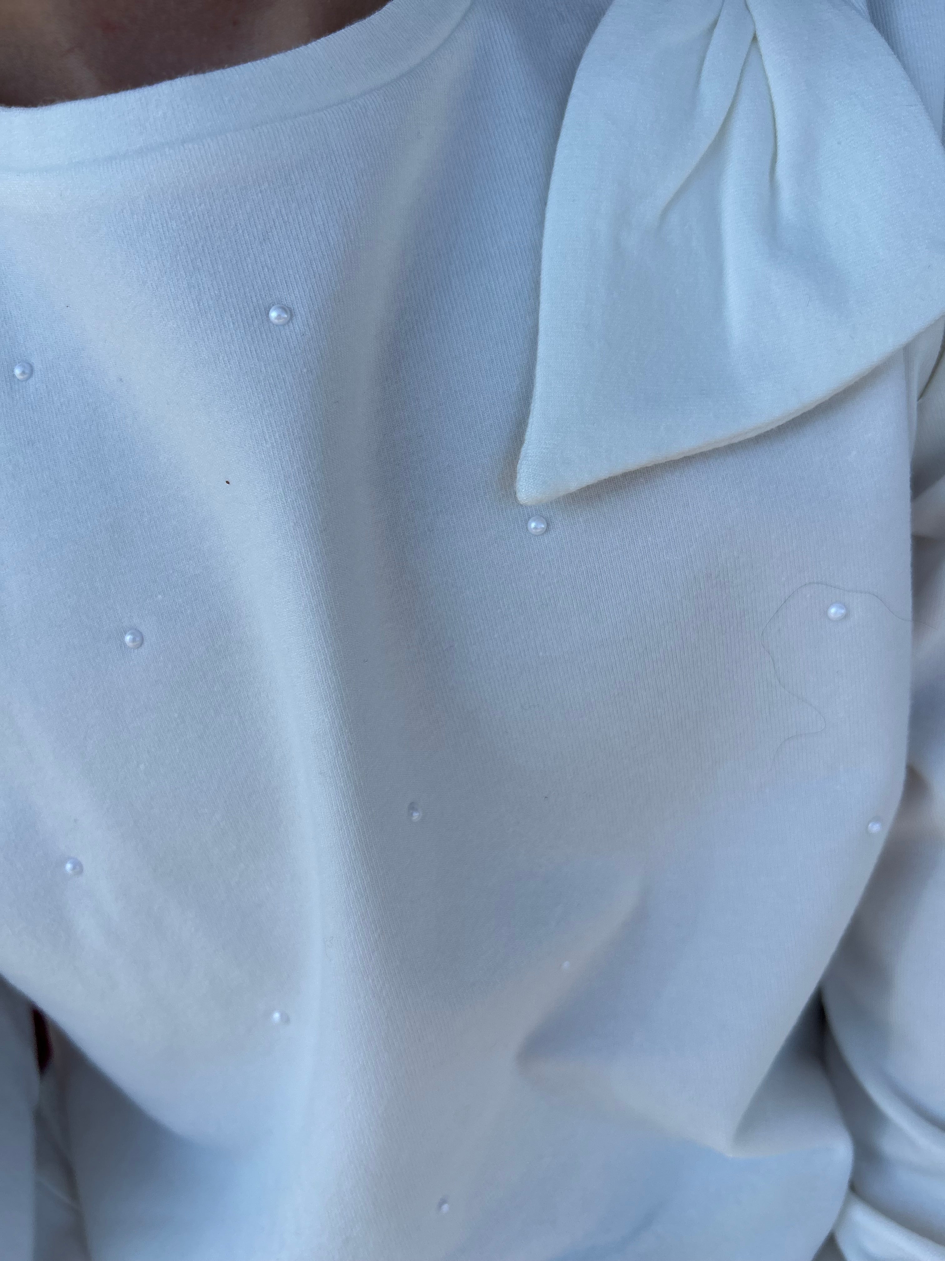 Mayoral Bow Shoulder Long Sleeve T-Shirt