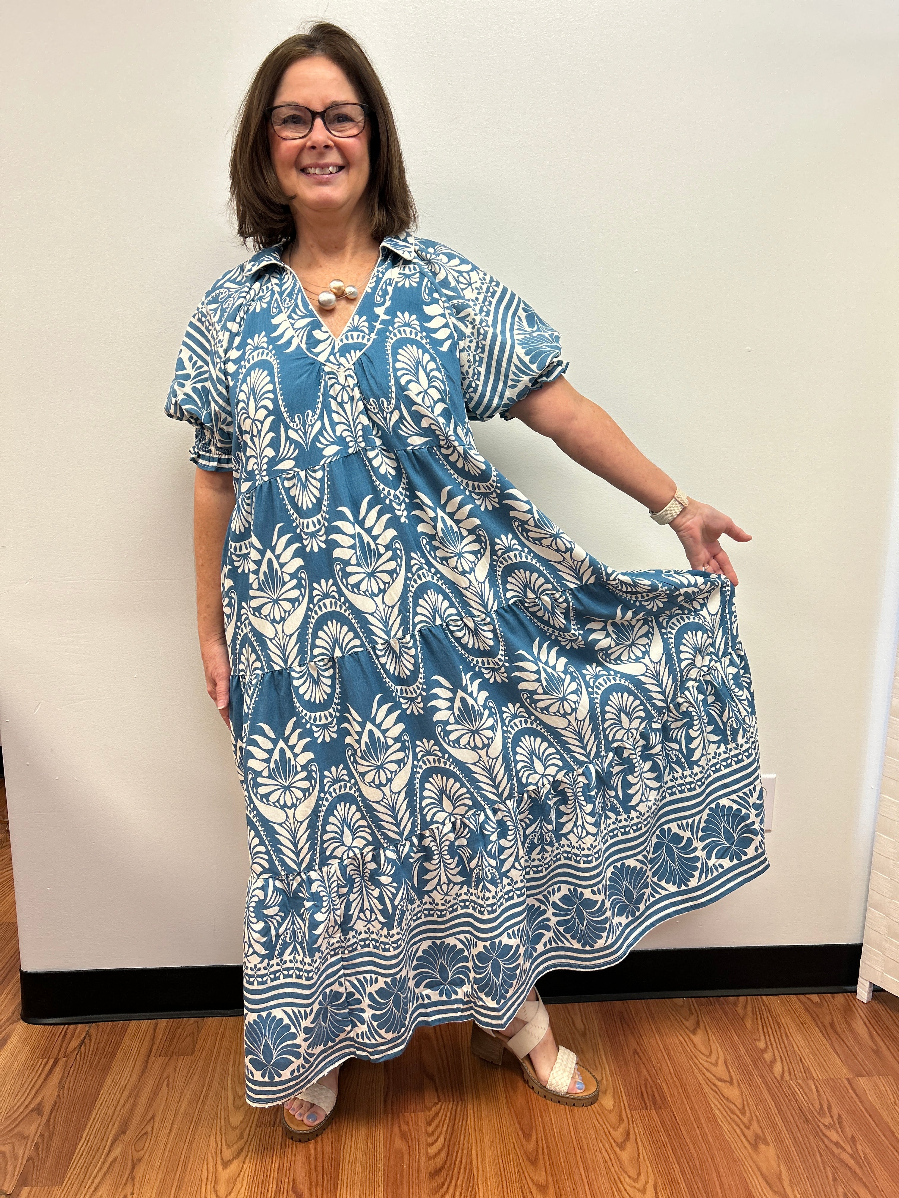 Blue Skies Midi Dress by Umgee