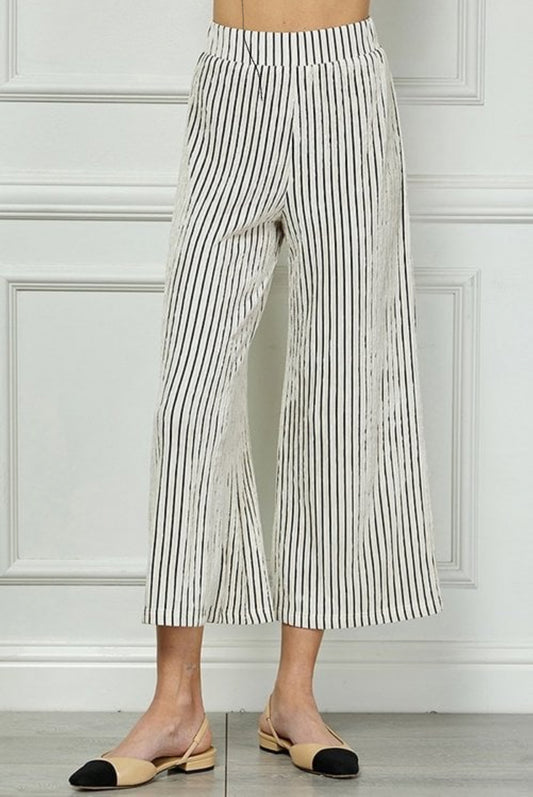 Striped Cropped Pant