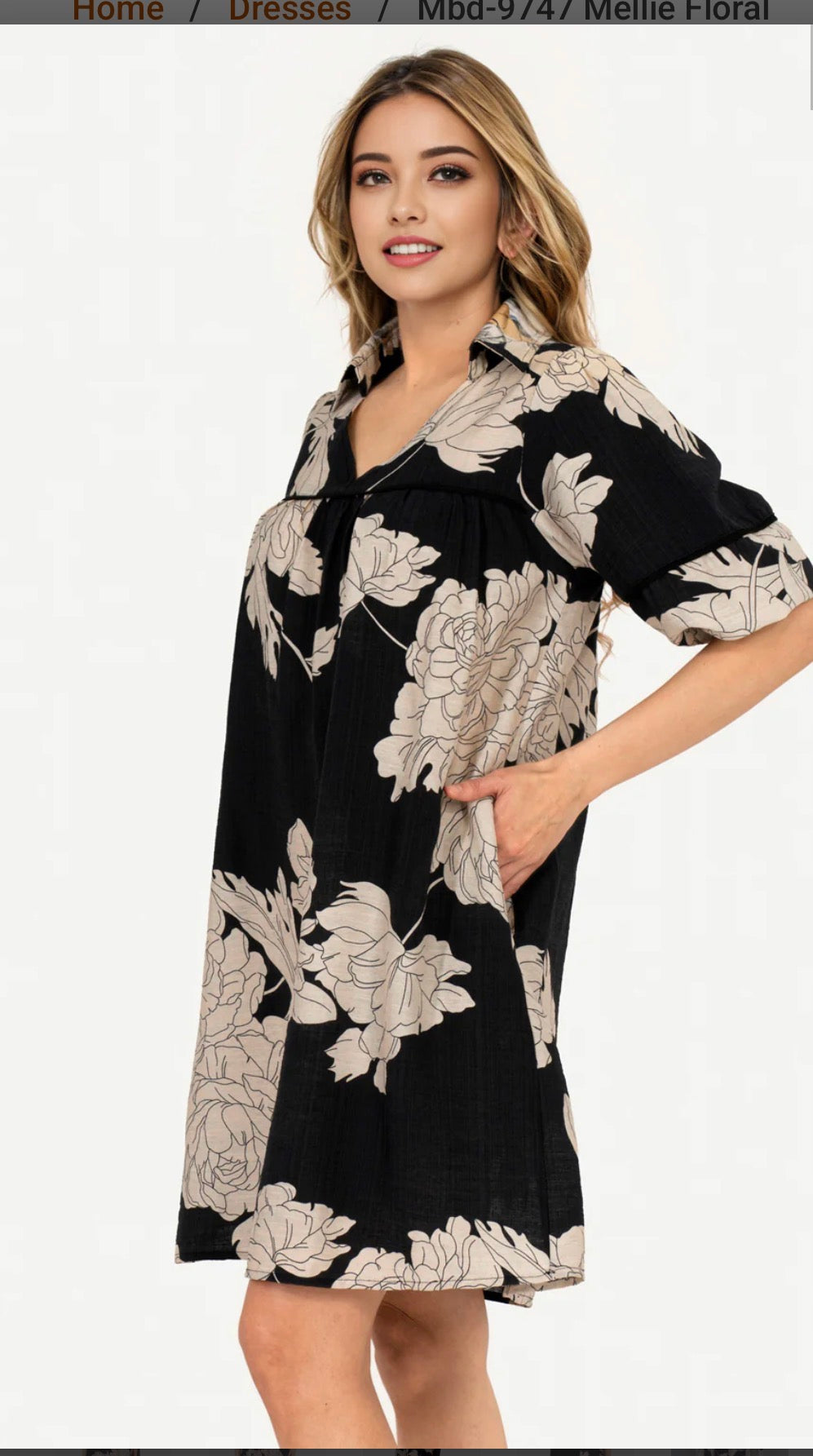 Mellie Floral Dress by Pixie+Ivy