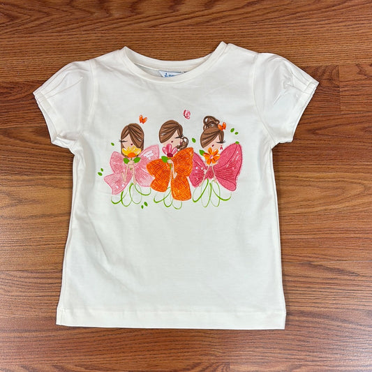 May - Girls Sparkle and Bows T-Shirt