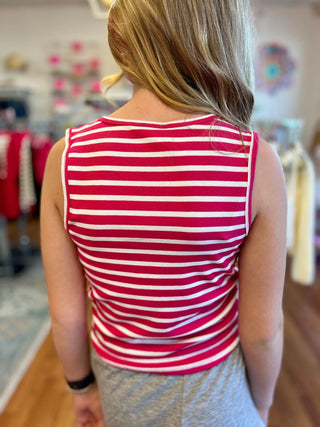 90 Degree by Reflex Girls Ribbed Basic Fitted Tank Tops - All About Me Boutique