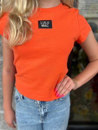 Lulu Mac Girls Baby Doll Top - Orang