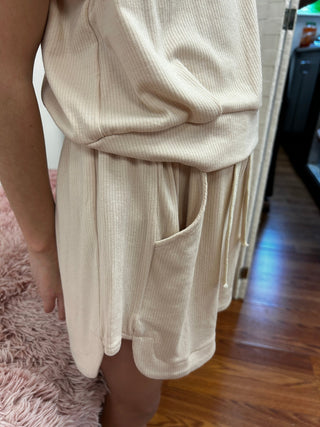 Girls Rib Knit Pull On Short with Side Insert by Vignette - All About Me Boutique