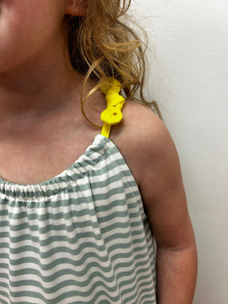 Girls Green Striped Connie Sundress by Vignette - All About Me Boutique