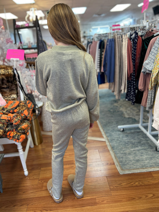 Vignette Pewter Metallic Pull On Leggings