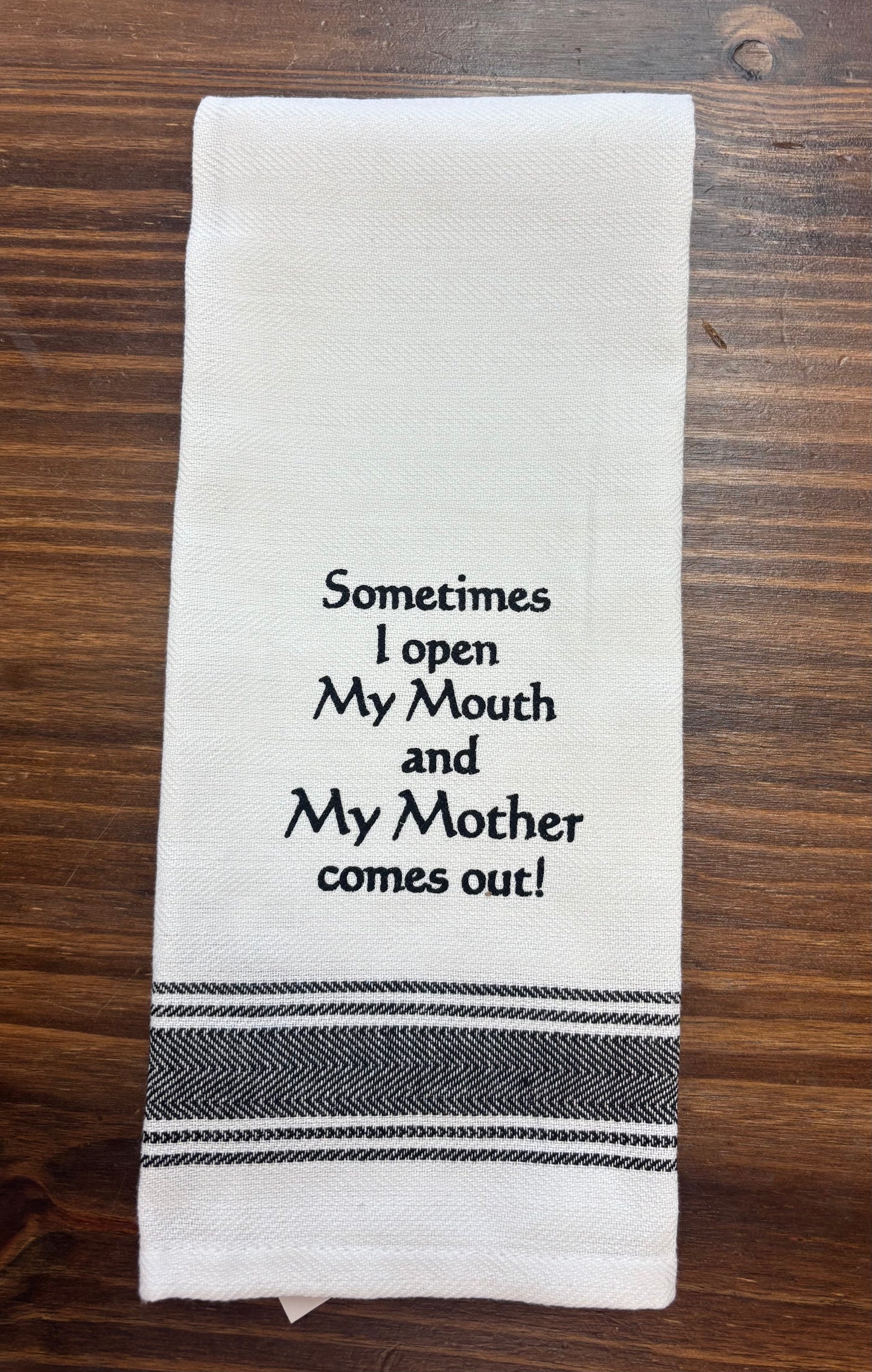 WH  Family Kitchen Towels - Witty and Fun