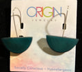 OJ - Resin Half Moon Dangle Earrings