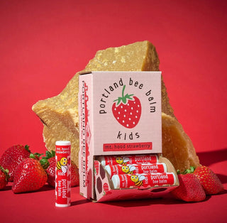 Mt Hood Strawberry Kids Beeswax Lip Balm by Portland Bee Company - All About Me Boutique