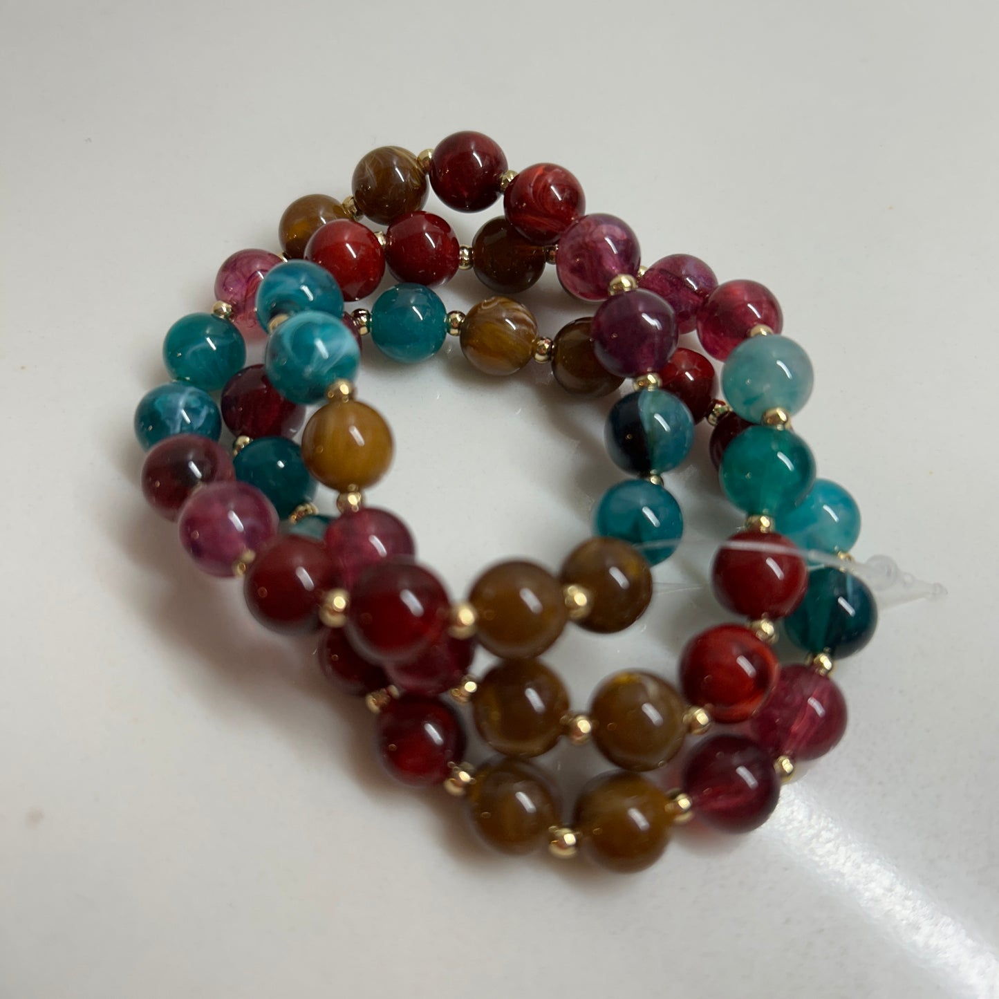 JM Beaded Stacked Bracelet - Layered Style