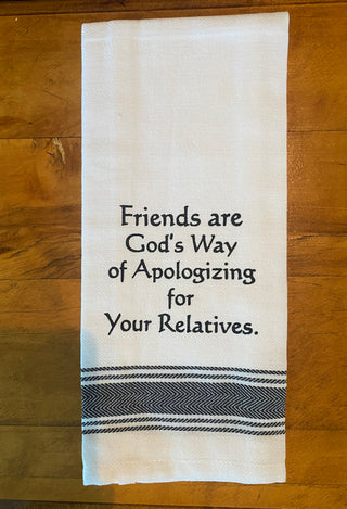 WH  Friends Kitchen Towels - Witty and Fun