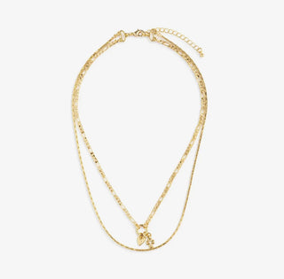 Heart + Cross Charm Layered Necklace - All About Me Boutique