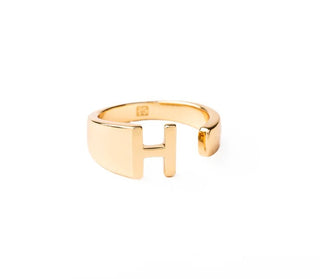 Michelle McDowell Sydney Initial Rings - Personalized Stackable - All About Me Boutique