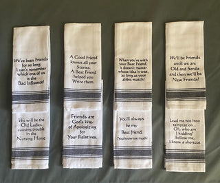 WH  Friends Kitchen Towels - Witty and Fun