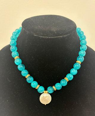 Summerlin Necklace - Colorful Beaded Pearl by Michelle McDowell