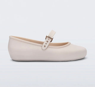 Girls Soft Ballerina Flats in Beige from Mini Melissa - All About Me Boutique