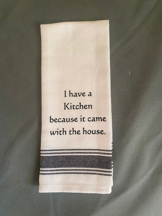 WH Snarky Sayings Kitchen Towels - Witty and Fun