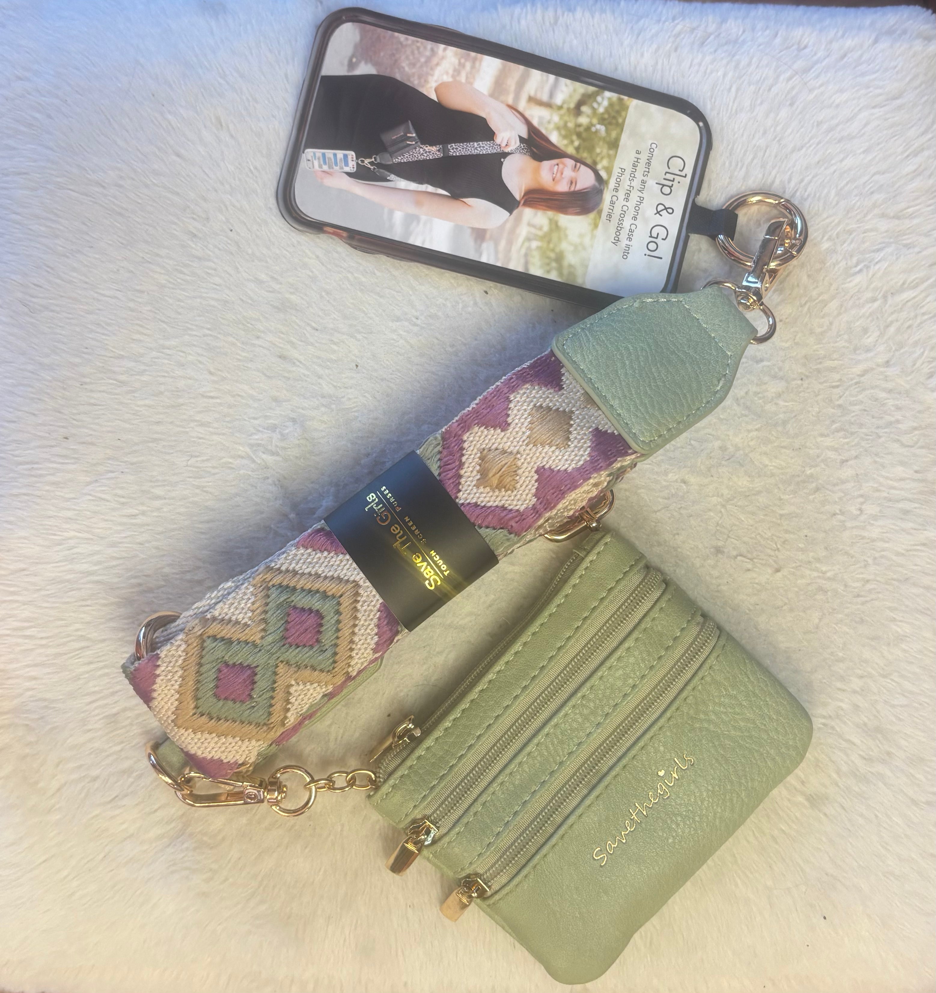 Clip & Go Phone Strap with Zippered Pouch by Save the Girls