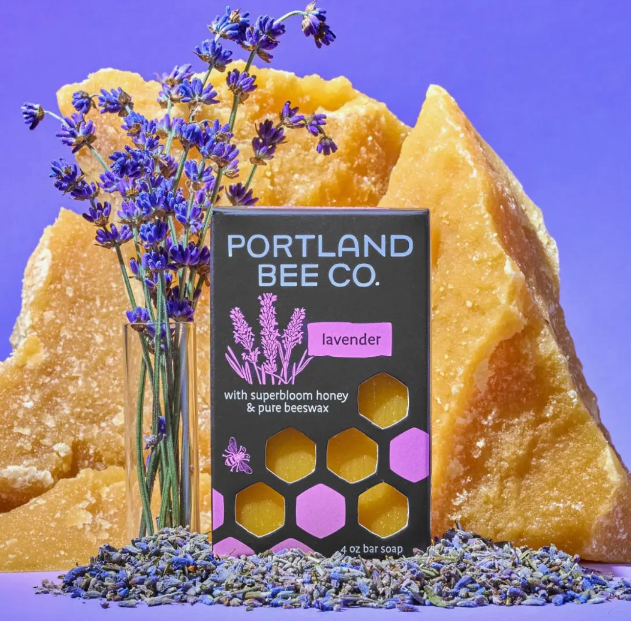Lavender Beeswax Lip Balm by Portland Bee Company