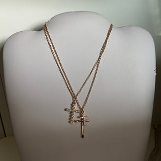 MK Triple Heart Necklace Set - Layered Gold - All About Me Boutique