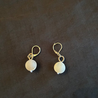 SL-White Bead Earring