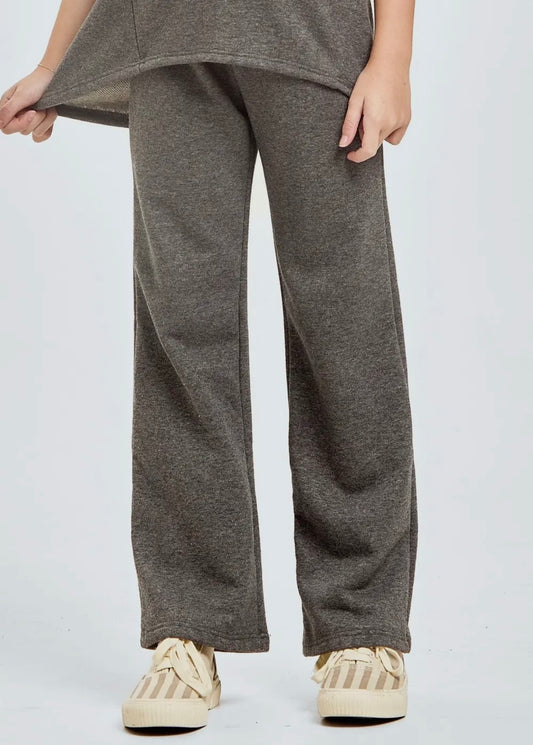 GG Girls Charcoal French Terry Jogger