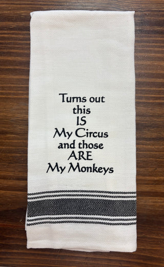 WH  Family Kitchen Towels - Witty and Fun
