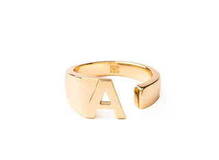 Michelle McDowell Sydney Initial Rings - Personalized Stackable - All About Me Boutique
