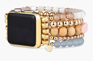 Apricot Mist Stretch Apple Watch Strap by Cape Diablo - All About Me Boutique